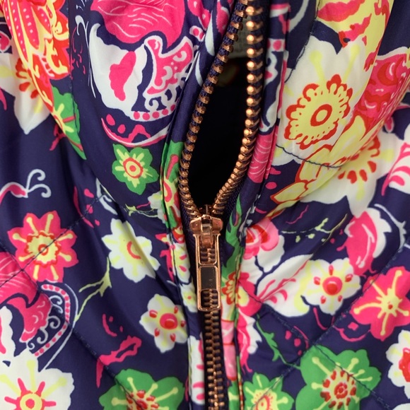 Peach Love California Puffy Vest (NWOT) (Size S) Vibrant Pretty Colors - Picture 6 of 6